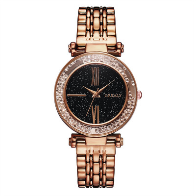 

Women Watches Starry Sky Scale Bead Dial Ladies Quartz Wristwatch Romantic Alloy Strap Clock Relojes Para Mujer