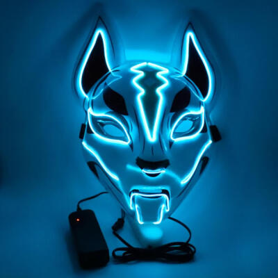 

Fox Glow Mask Halloween Party Led Glow Horror Mask Masquerade Cosplay Mask