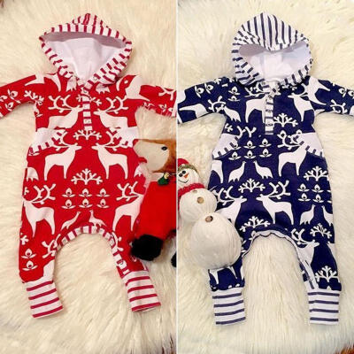 

Newborn Baby Infant Boy Girl Romper Hooded Jumpsuit Bodysuit Outfits Clothes