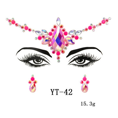 

Temporary Rhinestone Glitter Tattoo Stickers Face Jewels Gems Festival Party Makeup Body Jewels Flash Fake Temporary Tattoos