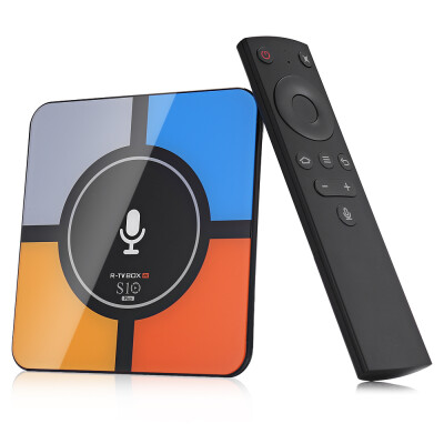 

R-TV BOX S10 PLUS TV Box with Wireless Charging Voice Search Rockchip 3328 Android 71 4GB RAM 32GB ROM 24G WiFi 100Mbps USB30