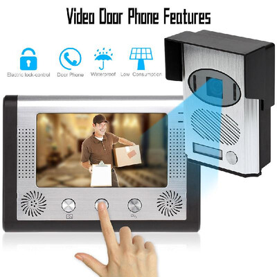 

7 TFT LCD Monitor 03 Mega Pixels Video Door Phone Doorbell Home Security Intercom System Night Vision Outdoor Rainproof
