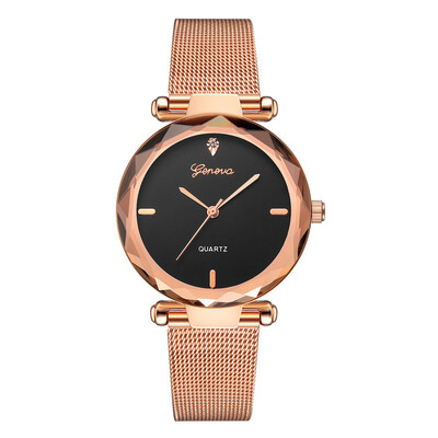 

Casual Women Watches Irregular Dial Fashion Female Quartz Wristwatches Simple Clock High Quality Mesh Strap Reloj Mujer