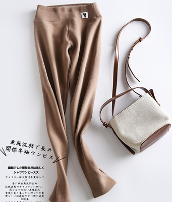 

New autumnwinter 2018 velvet leggings for womens high-waisted kitten day wear cotton trousers for womens nine-point trousers