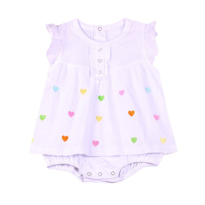 

0-18M Summer Baby Girl Clothes Baby Girls One-piece Dressborn Baby Clothes Infant Cotton Jumpsuits