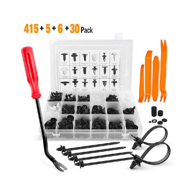 

415Pcs Assorted Car Body Plastics Push Retainer Pin Rivet Fasteners Trim Moulding Clip Automotive Furniture Assembly Expansion