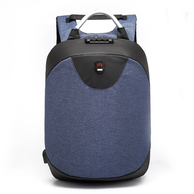 

Mens business travel stereo backpack usb charging anti-theft lock laptop backpack