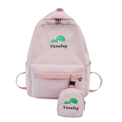 

Korean version of high school students shoulder backpack ins fashion card Baitie Campus Girls University