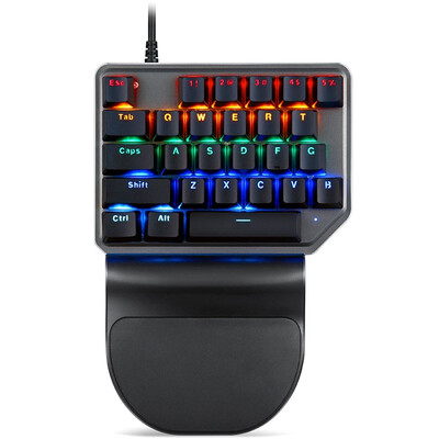 

Motospeed K27 USB Wired Singlehanded Mechanical Keyboard with Blue Switch Backlight