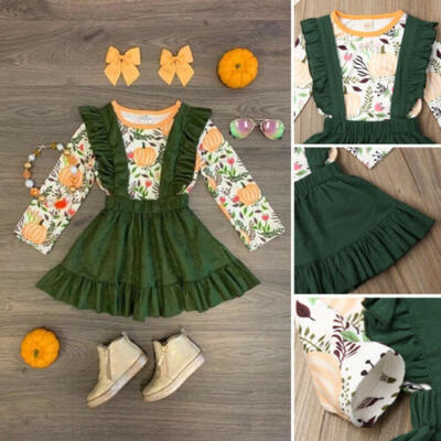 

MY FIRST HALLOWEEN Newborn Baby Girl 2PCs Clothes T-shirtTutu Dress Outfits Set