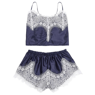 

Toponeto Women Sexy Satin Lace Lingerie Babydoll Underwear Nightwear One Piece Set
