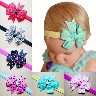 

10pcs Girls y Children Satin Headband Hair Bow Ba Accessories
