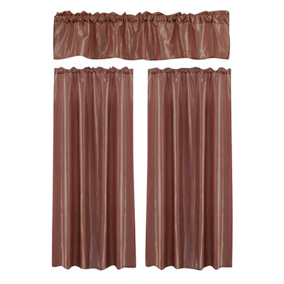 

Valance &Curtain Panels Curtain Set Solid Color Blackout Small Curtain Drape for Kitchen Study Room Coffee Shop Curtain