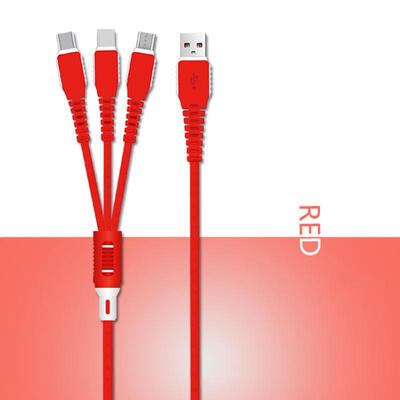 

Applicable To One To Three Data Cable IPhone6 ​​Apple Huawei Type-c Three-in-one Car Android Charging Cable