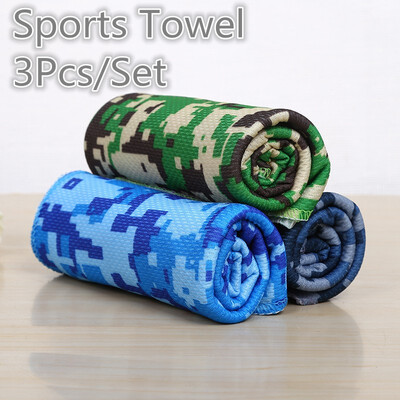 

3PcsSet Sports Towel Microfiber Facecloth Washcloth Quick Drying Towel Outdoor Sports Travel Camping Swimming Towel 30x90cm