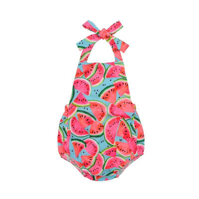 

New Toddler Baby Kids Girls Watermelon Romper Jumpsuit Outfits Sunsuit One-pieces