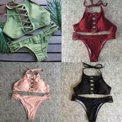 

Women Bikini Padded Push-Up Bra Bandage Swimsuit Beachwear Swimwear Bathing Z