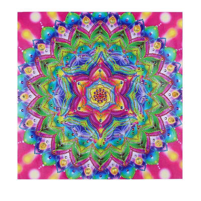 

5D DIY Special Shaped Diamond Painting Colorful Flowers Cross Stitch Kits