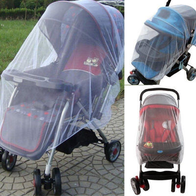 

Newborn Infant Baby Stroller Pushchair Mosquito Insect Net Safe Mesh Buggy 1pcColorsWhiteBluePinkPurple