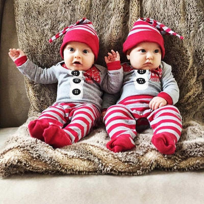 

Christmas Baby Boy Girl Newborn Santa Romper Jumpsuit One-pieces Outfits Clothes