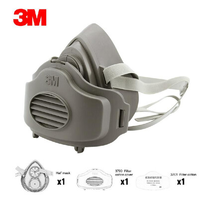 

3M 3200 Dust Mask Respirator Half Face Dust-proof Mask Anti Industrial Construction Dust Haze Fog Safety Gas Filter Cotton Cover