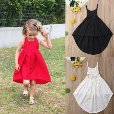 

2019 Girls Princess Dress Kids Baby Party Wedding Pageant Tulle Tutu Dresses