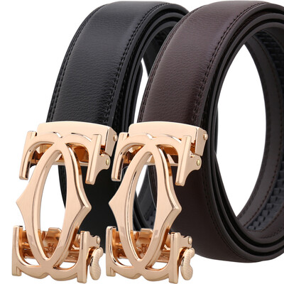 

Personality Europe&America hollow automatic buckle belt casual belt leather belt LY36-21216-1