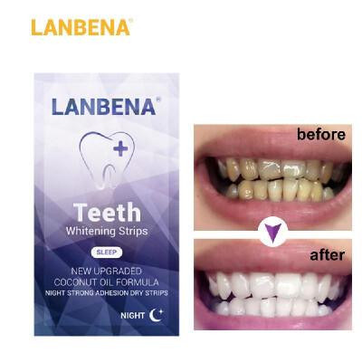 

17Pcs LANBENA Teeth Whitestrips Night Use Non-Stimulating Anti-Sensitive Advanced Teeth Whitening Strips Useful Oral Tooth Care