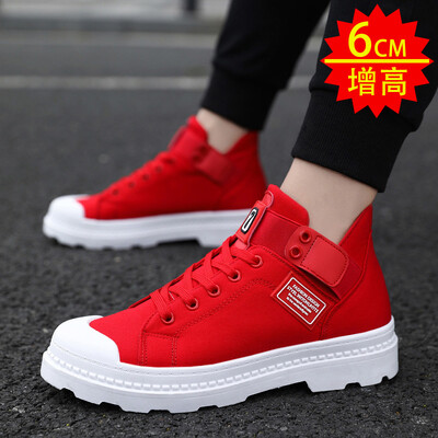 

Mens shoes Summer casual high-top canvas board shoes fashion Gaobang autumn Korean edition climax shoes