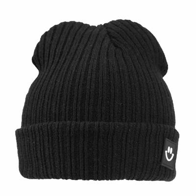 

Winter Warm Children Comfortable Knitted Hat Smile Face Solid Cap Beanie