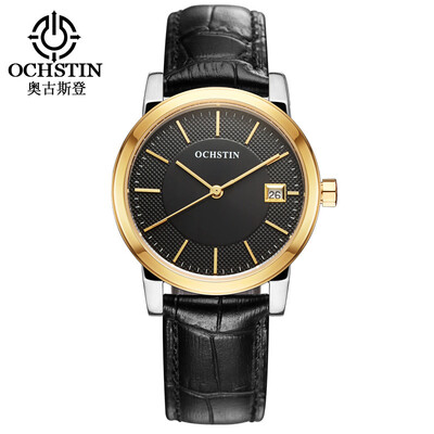 

Augustus OCHSTIN calendar imported movement leather mens watch mens watch