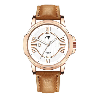 

Gobestart Hot Man Leather Watch Whatever Late Anyway Letter Watches New Pointer glow
