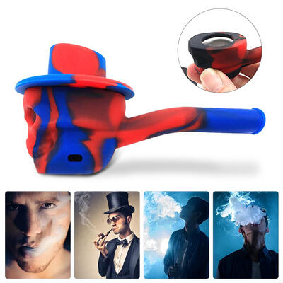 

Portable Flexible Skull Silicone Tobacco Smoking Pipe Cigarette Weed Pipe