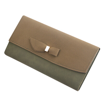 

Tailored Women Long Style Fashion Bow Stitching Multi-card Coin Purse Card Holder Bag
