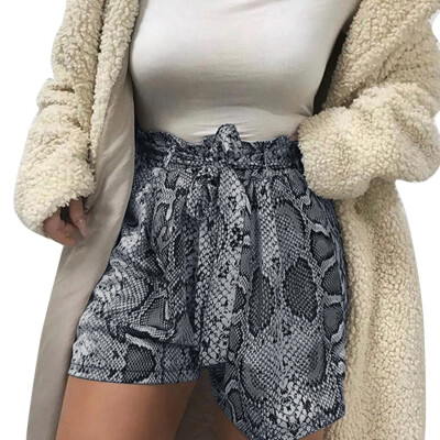 

Tailored Fashion Women High Waist Snake Print Bandage Sport Shorts Pants Casual Leggings