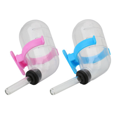 

50ml Plastic Pet Drinking Bottle Hamster Rabbit Water Hanging Dispenser Bottle Random Color