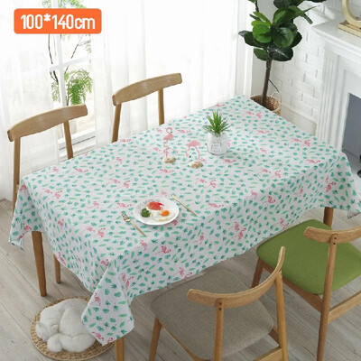 

Bird Cotton Linen Table Cover Dust-Proof for Kitchen Dinning Tabletop Decoration