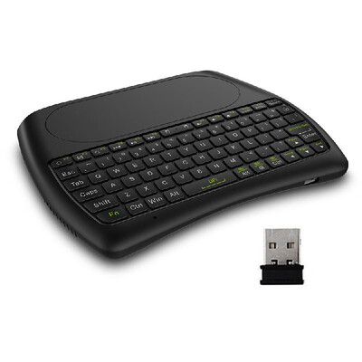 

D08 24GHz Wireless Keyboard Touchpad Mouse Handheld Remote Control with Colorful LED Backlight for Android TV Box Smart TV PC Not