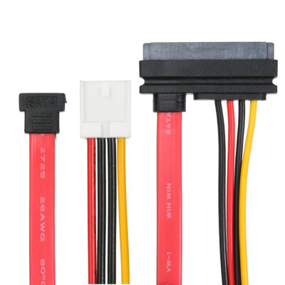 

SATA 715Pin to 4Pin IDE Power 7Pin  SATA Converter Adapter Cable