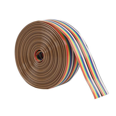 

127mm Spacing Pitch 20P Flat Color Rainbow Ribbon Cable Wire Dupont Line