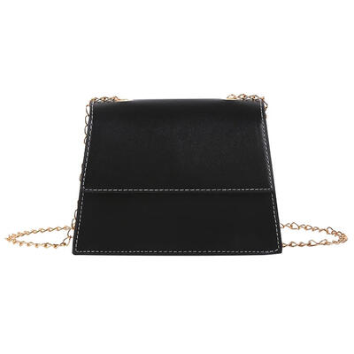 

Solid Color Shoulder Handbags PU Leather Women Chain Flap Crossbody Bags