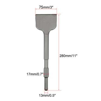 

Chrome Steel Scraping Chisel Masonry Hammer Drill Bit Hex Shank Remove Scale 1x