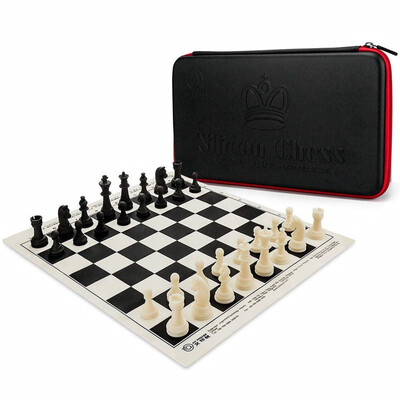 

AT MOUSE upgrade silicone chess set tournament chess set silicone chess board&chess game board pad 10548