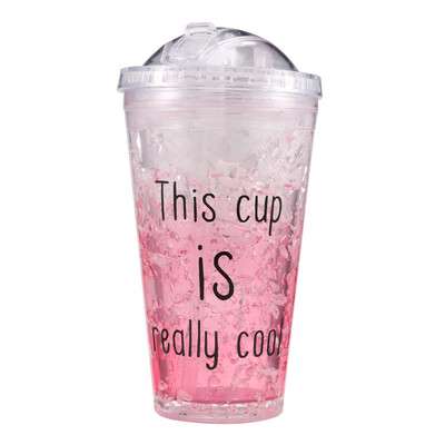 

Ice Double Plastic Cool Summer Juice Ice Cool Cup