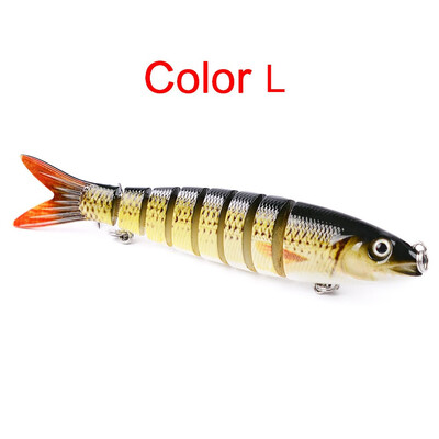 

VISSEN 1PCS 1328cm 19g Fake Lures Artificial Multi-section Fishes Fishing Bait Flexible Baiting Lure Fishing Trolling Wobblers
