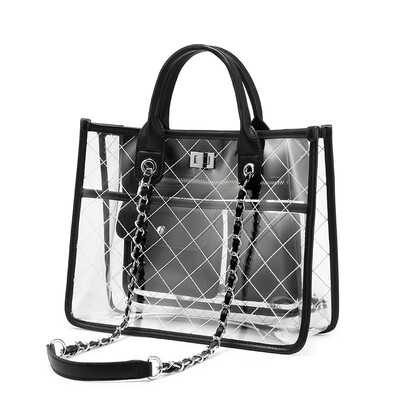 

LOVEVOOK women handbag shoulder crossbody bags female messenger bag ladies transparent bag clear purses&handbags tote Summer