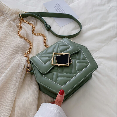 

Bao Bao Nu 2019 new Chao - Han version of the chain small square bag fashion single - shoulder satchel