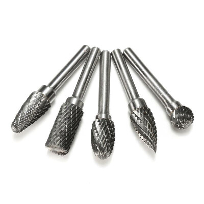 

5Pcs 12mm Tip Tungsten Carbide Rotary Cutter Point Burr Die Grinder Bit 6mm Shank