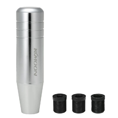 

KKmoon 13cm Length Universal Aluminum Car Truck Racing Gear Shift Knob Stick with 3 Adapter