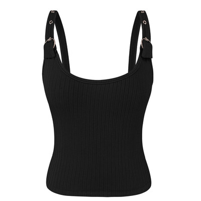 

Women Knit Summer Sleeveless Slim Basic Slim Vest Casual Fashion Tank Tops